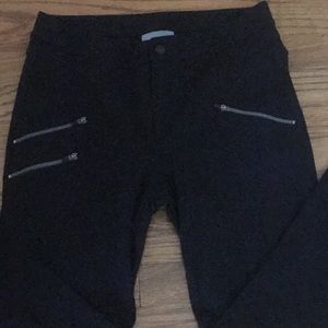Athleta Black Pants Zipper Detail